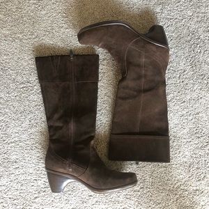 Dansko Risa Suede Zip Up Heeled Boots